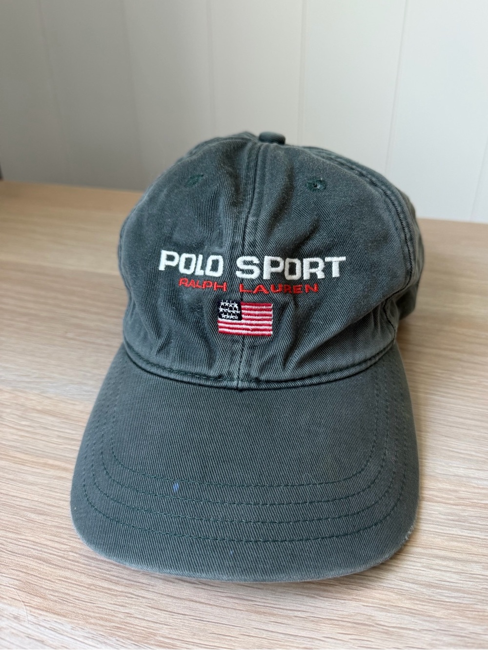 Vintage Ralph Lauren Polo Sport Green Baseball Cap One Size